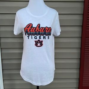 Auburn Tigers womens short sleeve ribbed teeshirt